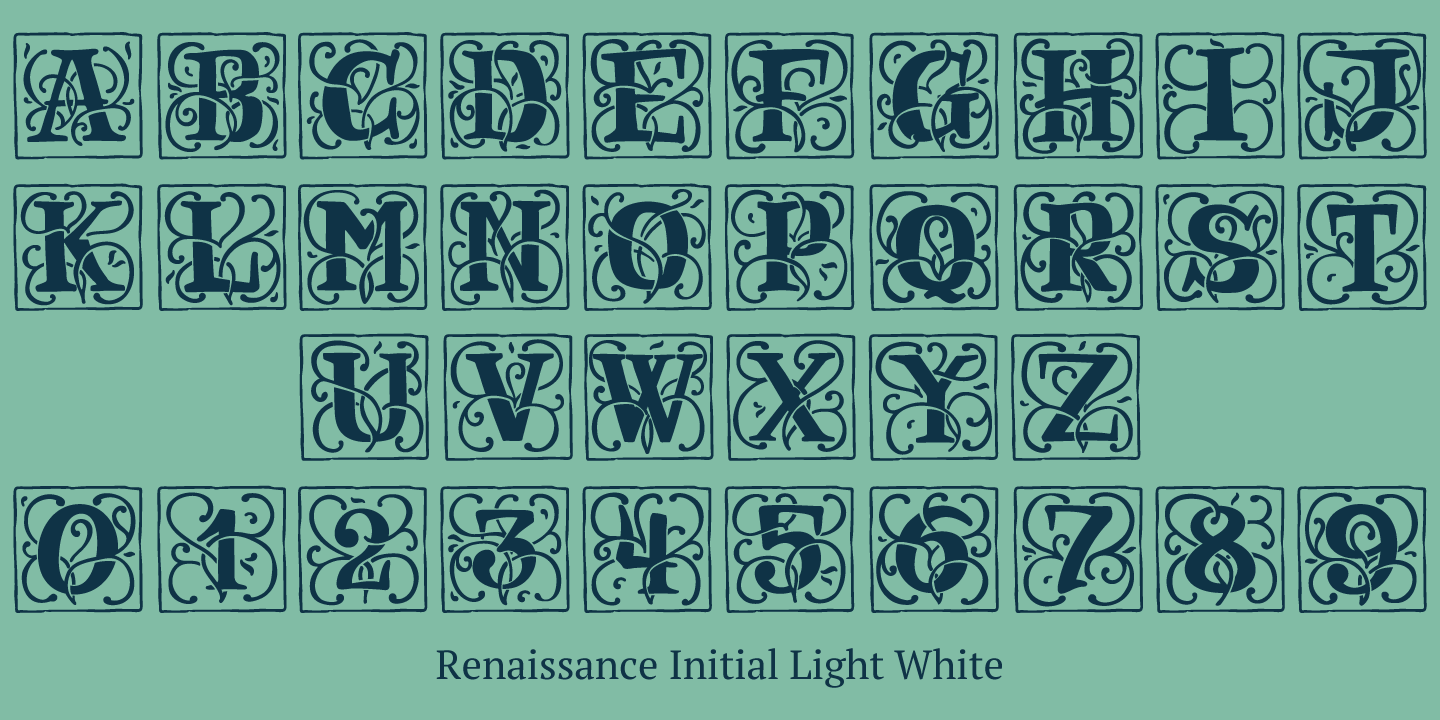 Example font Renaissance Initial #5